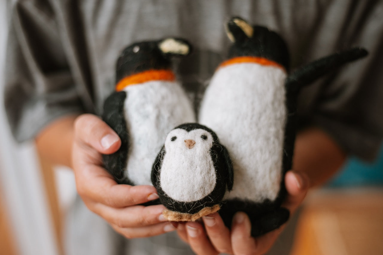 Felt Penguin Family set of 3