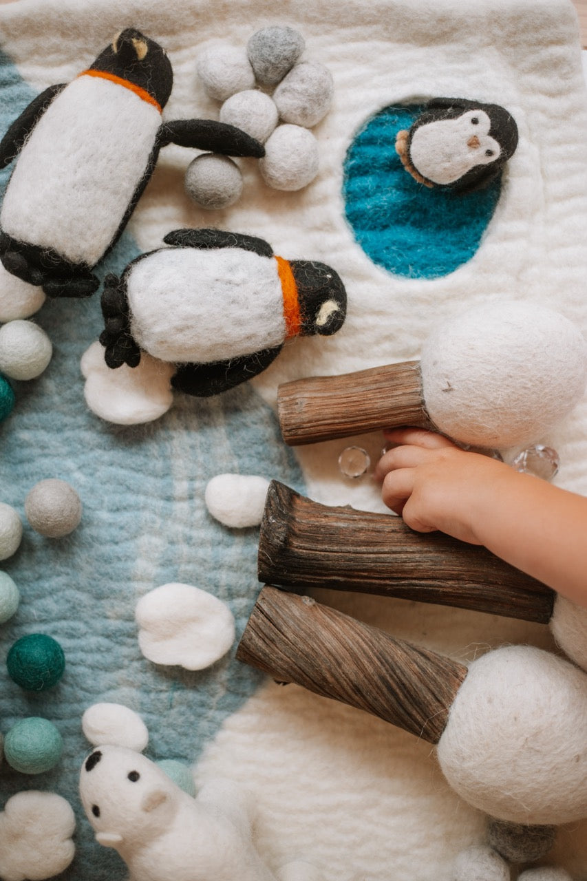 Felt Penguin Family set of 3