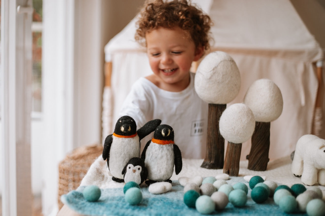 Felt Penguin Family set of 3