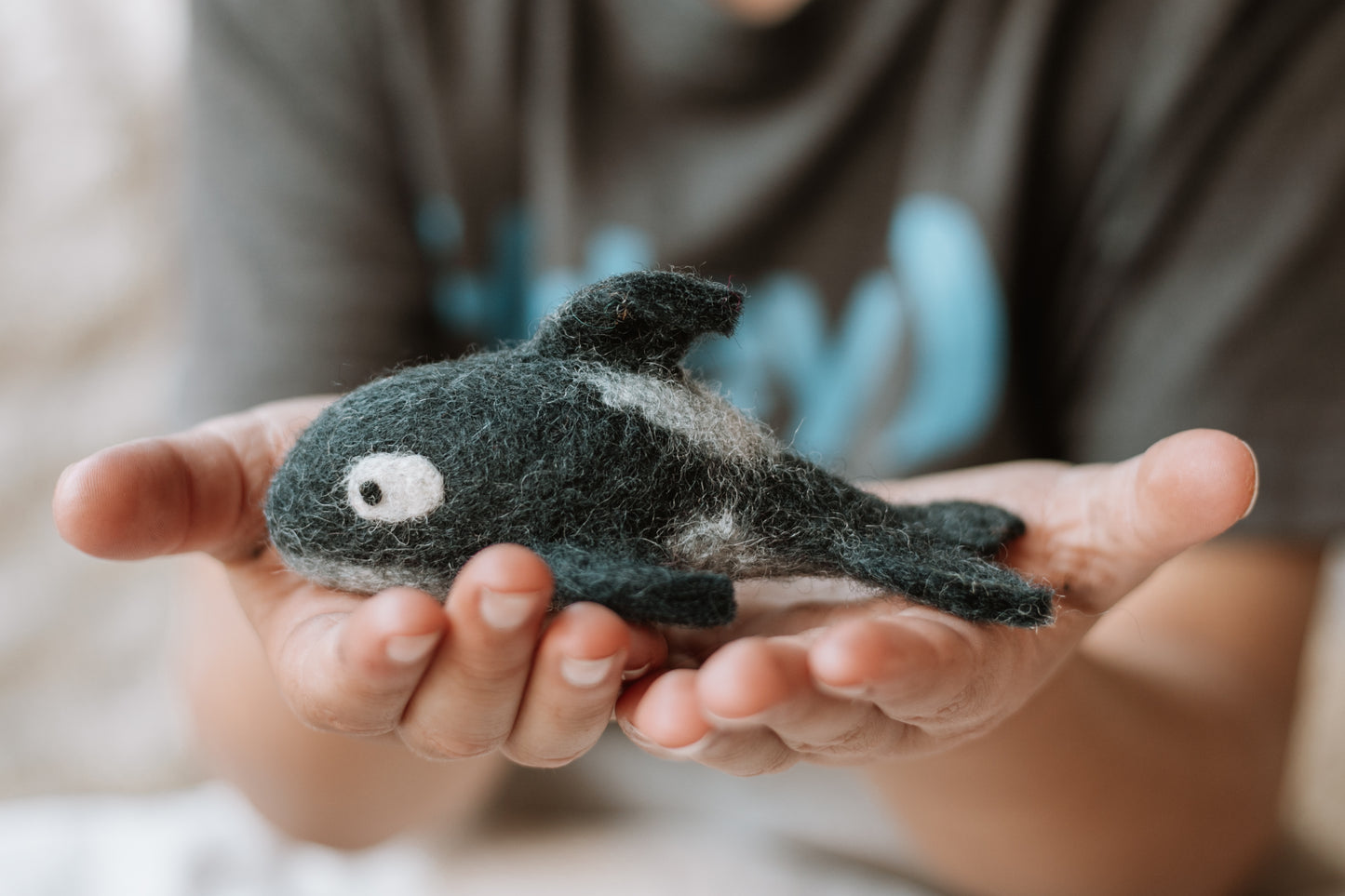 Felt Ocean Marine Mammals Toys - Orca, Whale, Dolphin, Narwhal