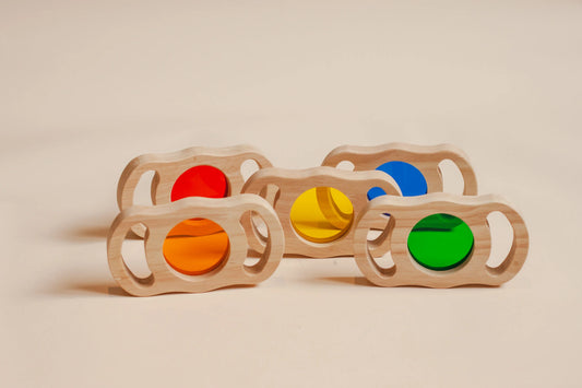 See through coloured blocks