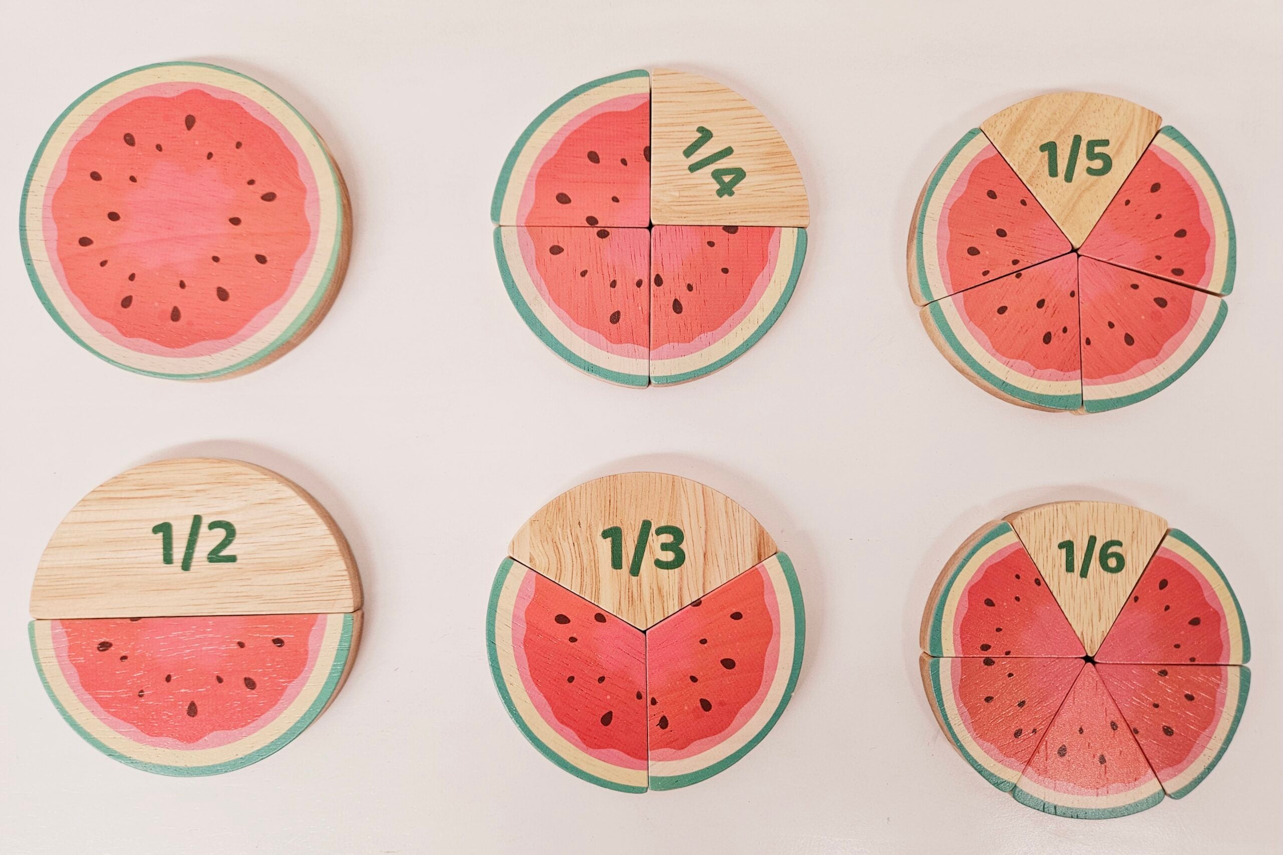 Watermelon Fraction Set – The Saltwater Collective