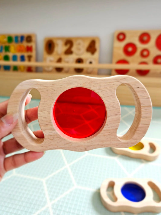 See through coloured blocks