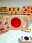 See through coloured blocks