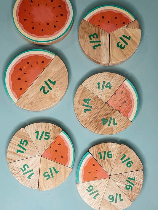 Watermelon Fraction Set