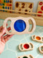 See through coloured blocks