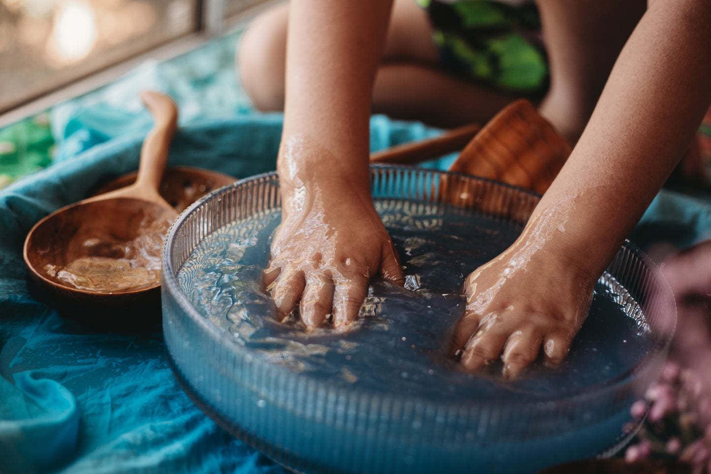 Island Lagoon - Blue Coastal Jelly Sensory Slime