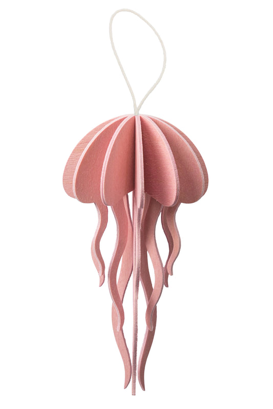 DIY Wooden Jellyfish, Light Pink