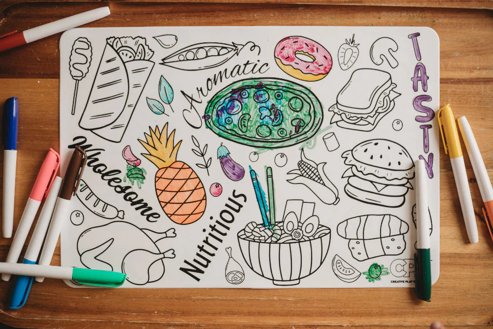 Silicone Colouring Mat - A World of Tasty Adventures