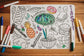 Silicone Colouring Mat - A World of Tasty Adventures