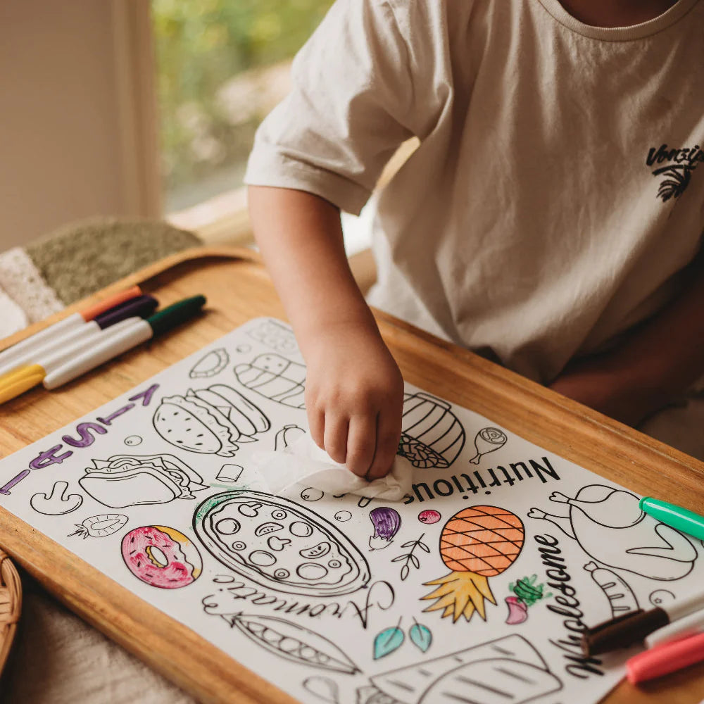 Silicone Colouring Mat - A World of Tasty Adventures