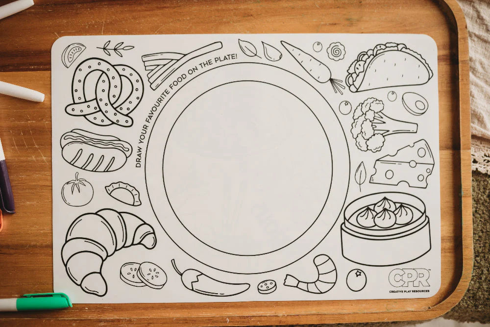 Silicone Colouring Mat - A World of Tasty Adventures