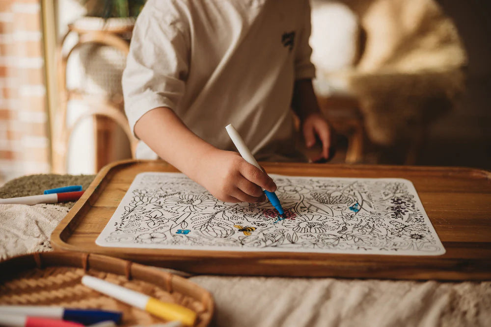 Silicone Colouring Mat - Australian Flora and Fauna