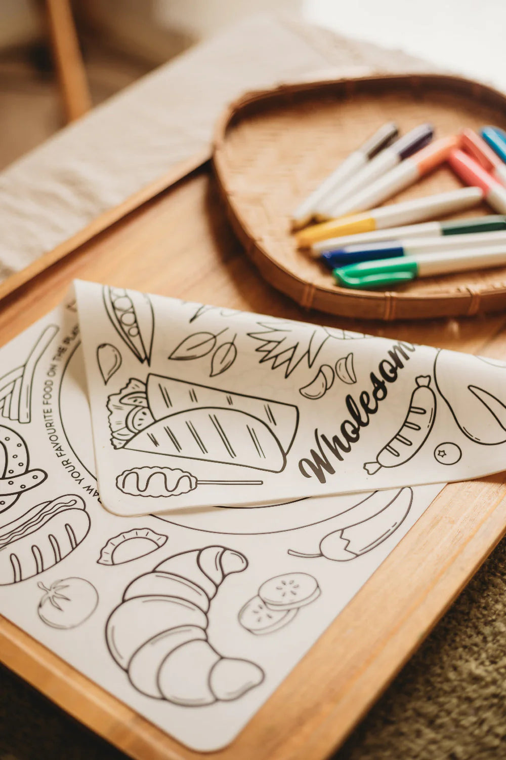 Silicone Colouring Mat - A World of Tasty Adventures