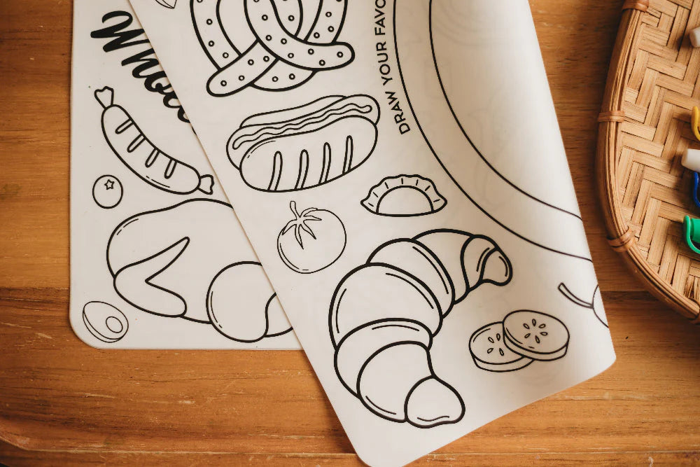 Silicone Colouring Mat - A World of Tasty Adventures