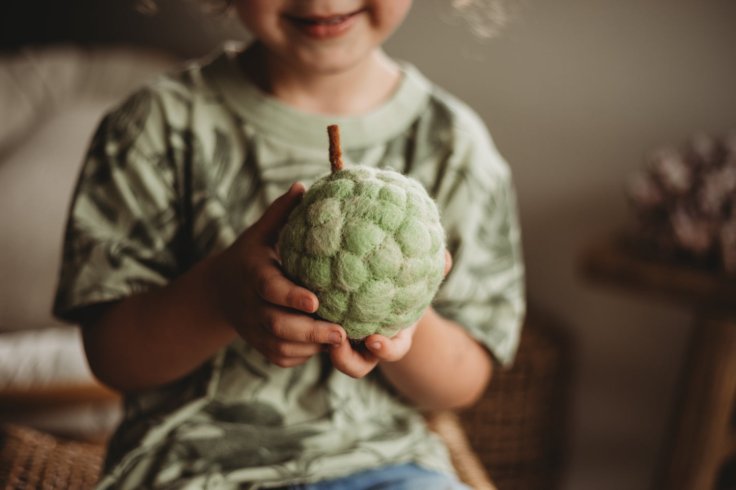 Felt Custard Apple Fruit