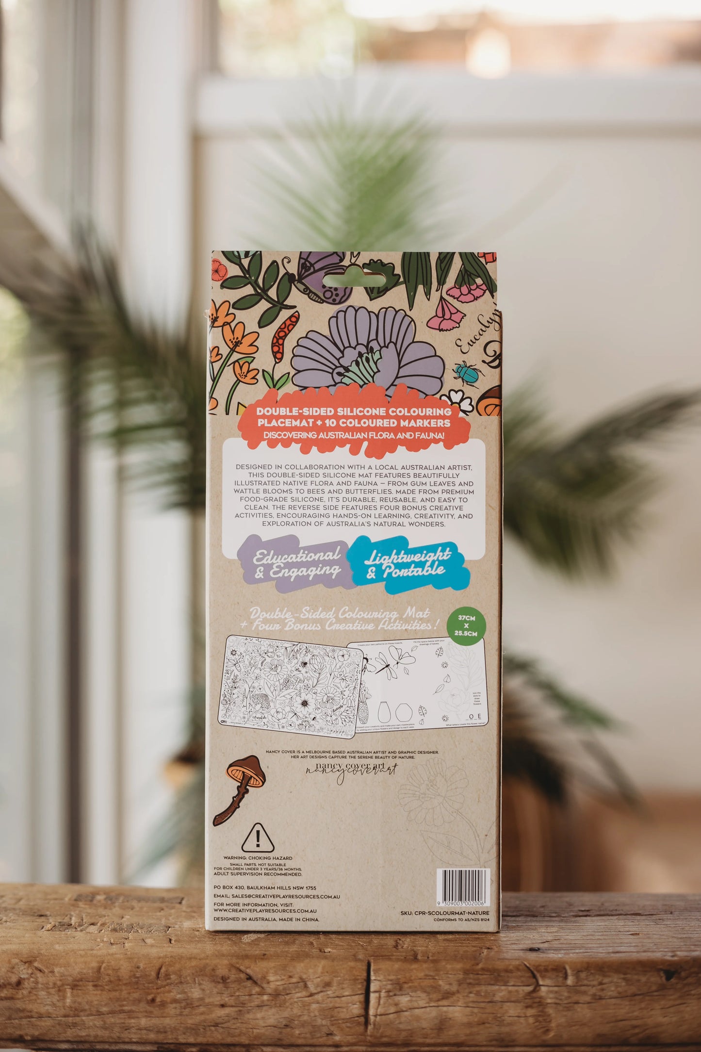 Silicone Colouring Mat - Australian Flora and Fauna
