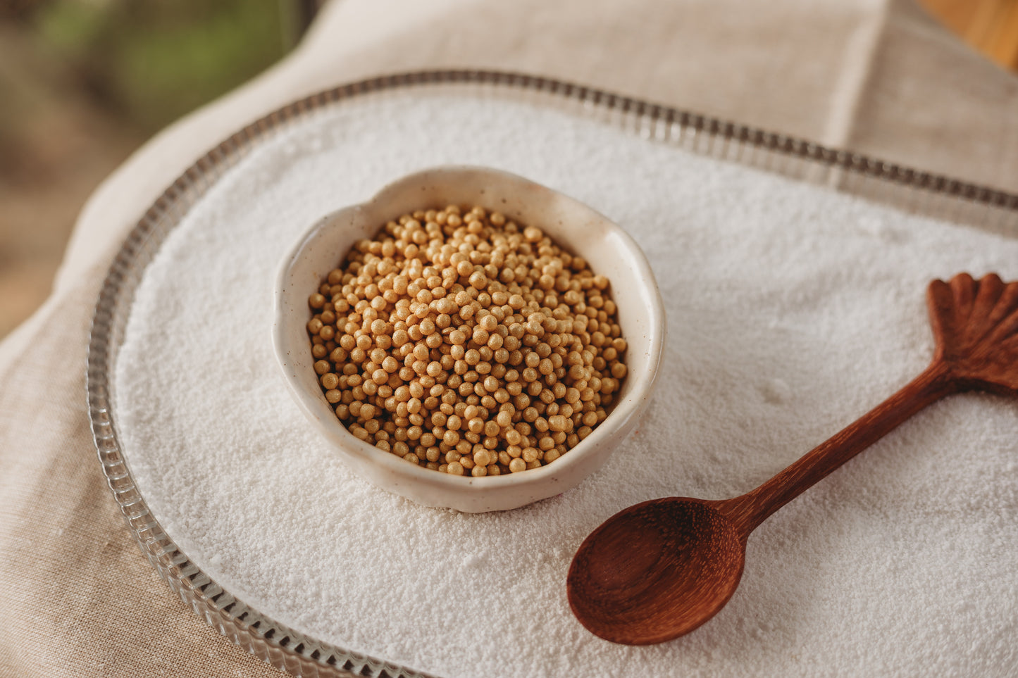 Golden Summer - Gold Shimmery Ocean Eggs - SMALL - Potion Play & Sensory Ingredients