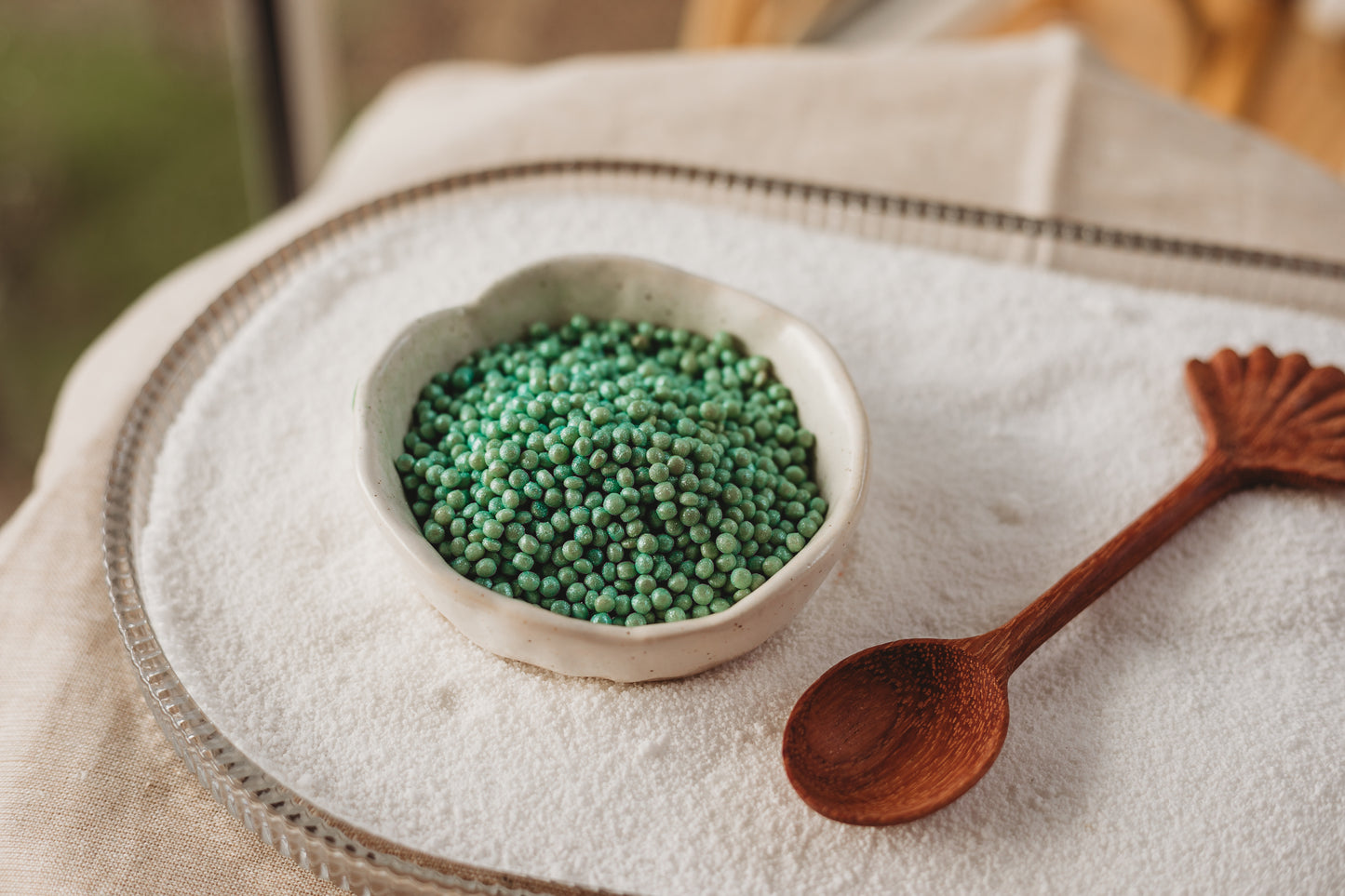 Tranquil Waters - Turquoise Shimmery Ocean Eggs - SMALL - Potion Play & Sensory Ingredients