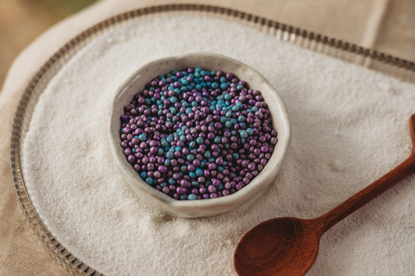 Narwhal Magic - Blue & Purple Shimmery Ocean Eggs - SMALL - Potion Play & Sensory Ingredients
