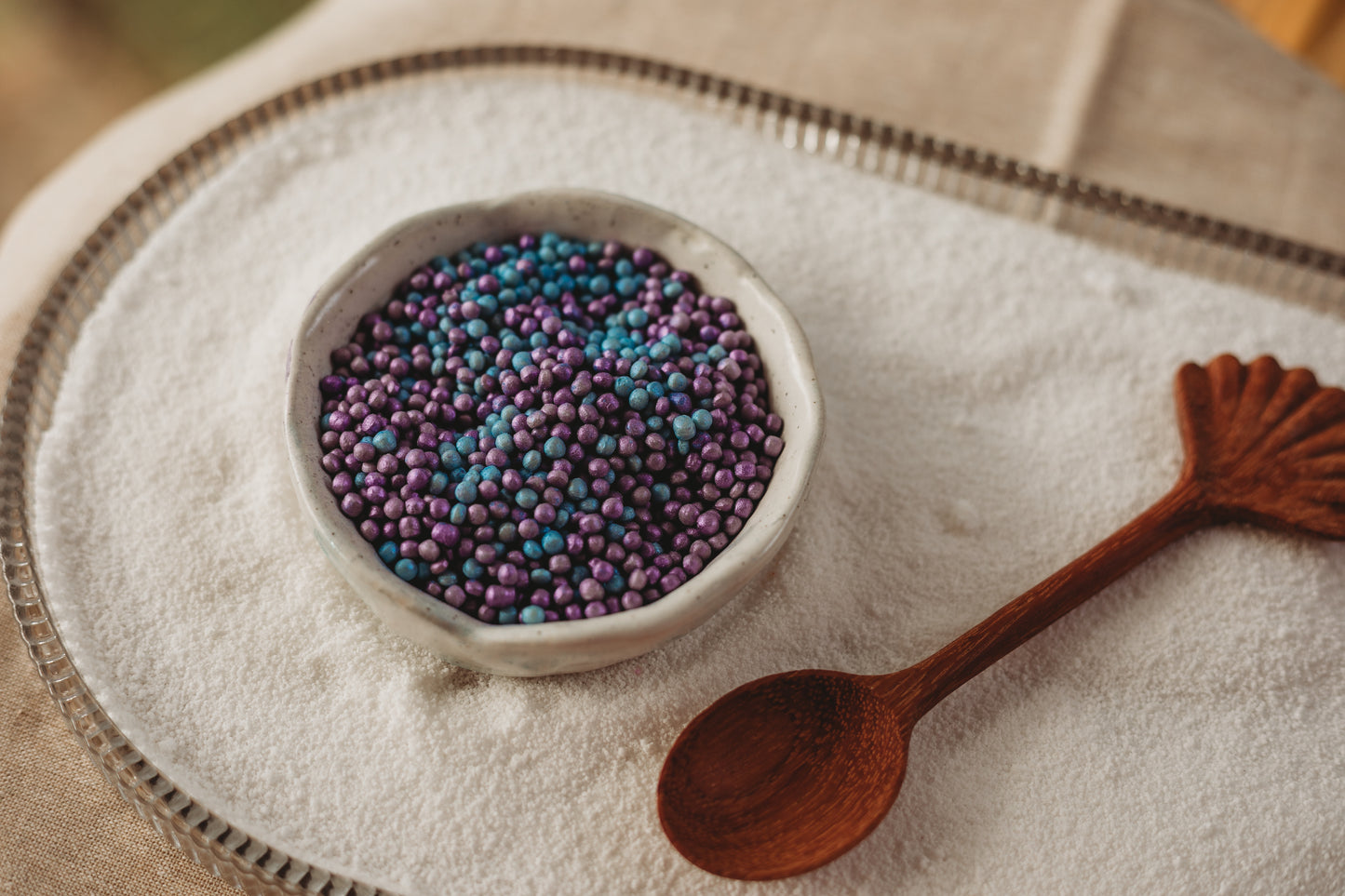 Narwhal Magic - Blue & Purple Shimmery Ocean Eggs - SMALL - Potion Play & Sensory Ingredients