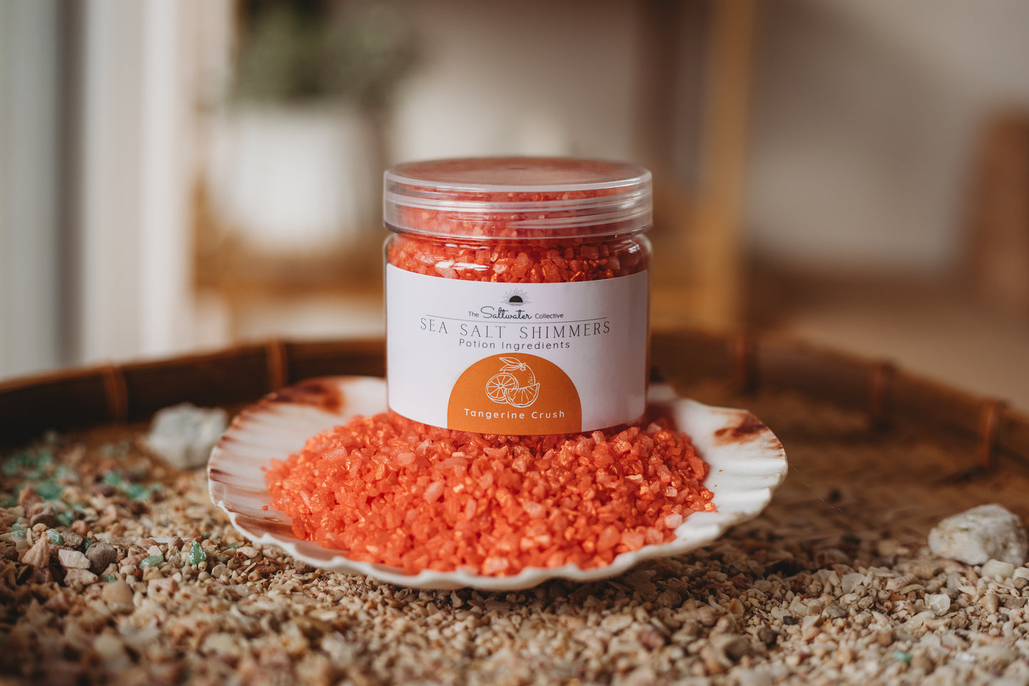 Tangerine Crush - Orange Sea Salt Shimmers SMALL - Potion Play & Sensory Ingredients