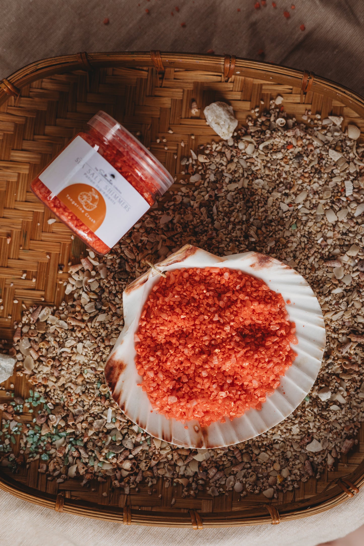 Tangerine Crush - Orange Sea Salt Shimmers SMALL - Potion Play & Sensory Ingredients