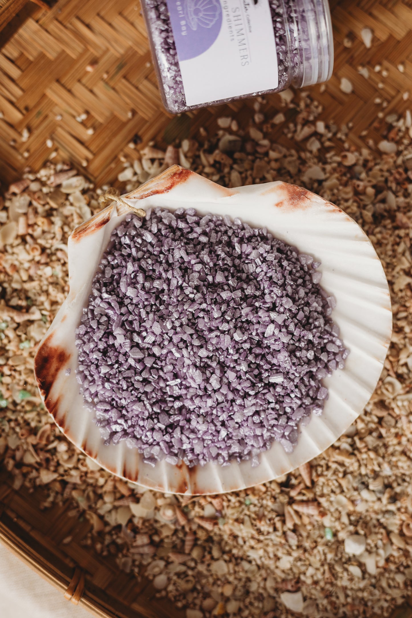 Pearl Bay - Light Purple Sea Salt Shimmers SMALL - Potion Play & Sensory Ingredients