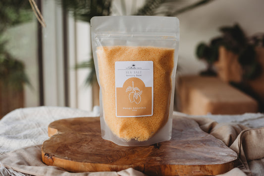 Mango Smoothie Sea Salt - Coloured Sensory Play Tray