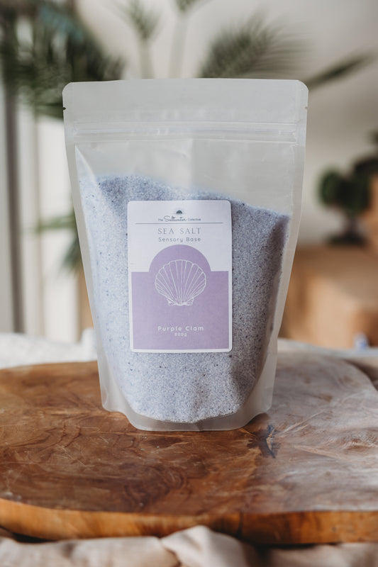 Purple Clam - Colour Sea Salt Sensory Play Tray