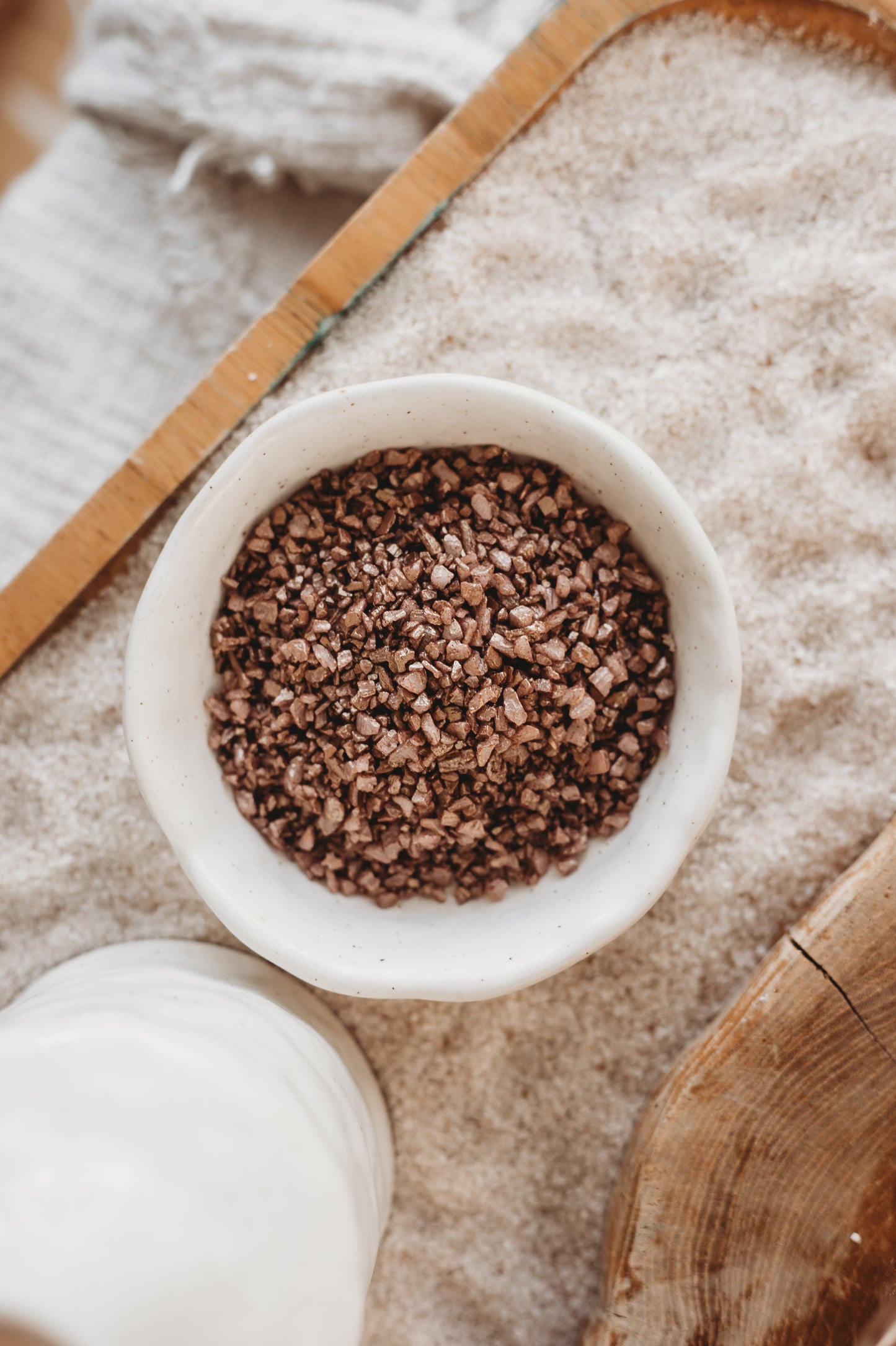Sea Snail - Copper Brown Sea Salt Shimmers SMALL - Potion Play & Sensory Ingredients