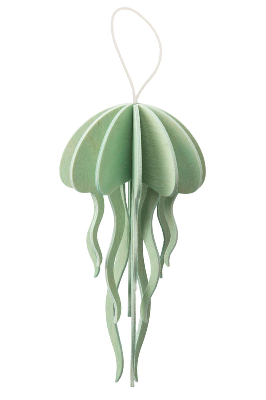 DIY Wooden Jellyfish, Mint Green
