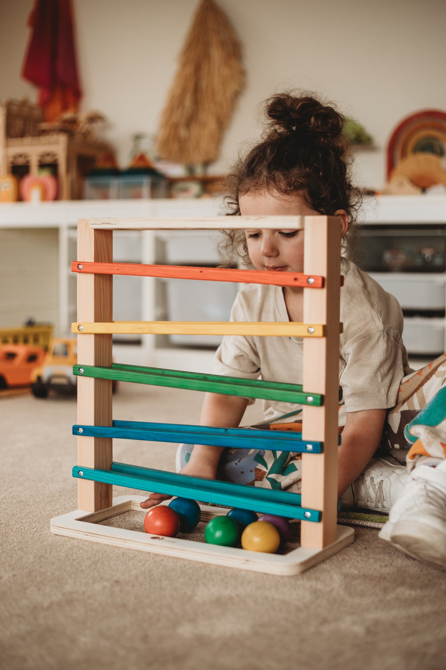 Track a ball rack