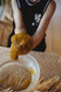 angler fish puke is a disgustingly gooey natural taste safe slime made from psyllium. yellow ocean goo from the saltwater collective for sensory play for kids