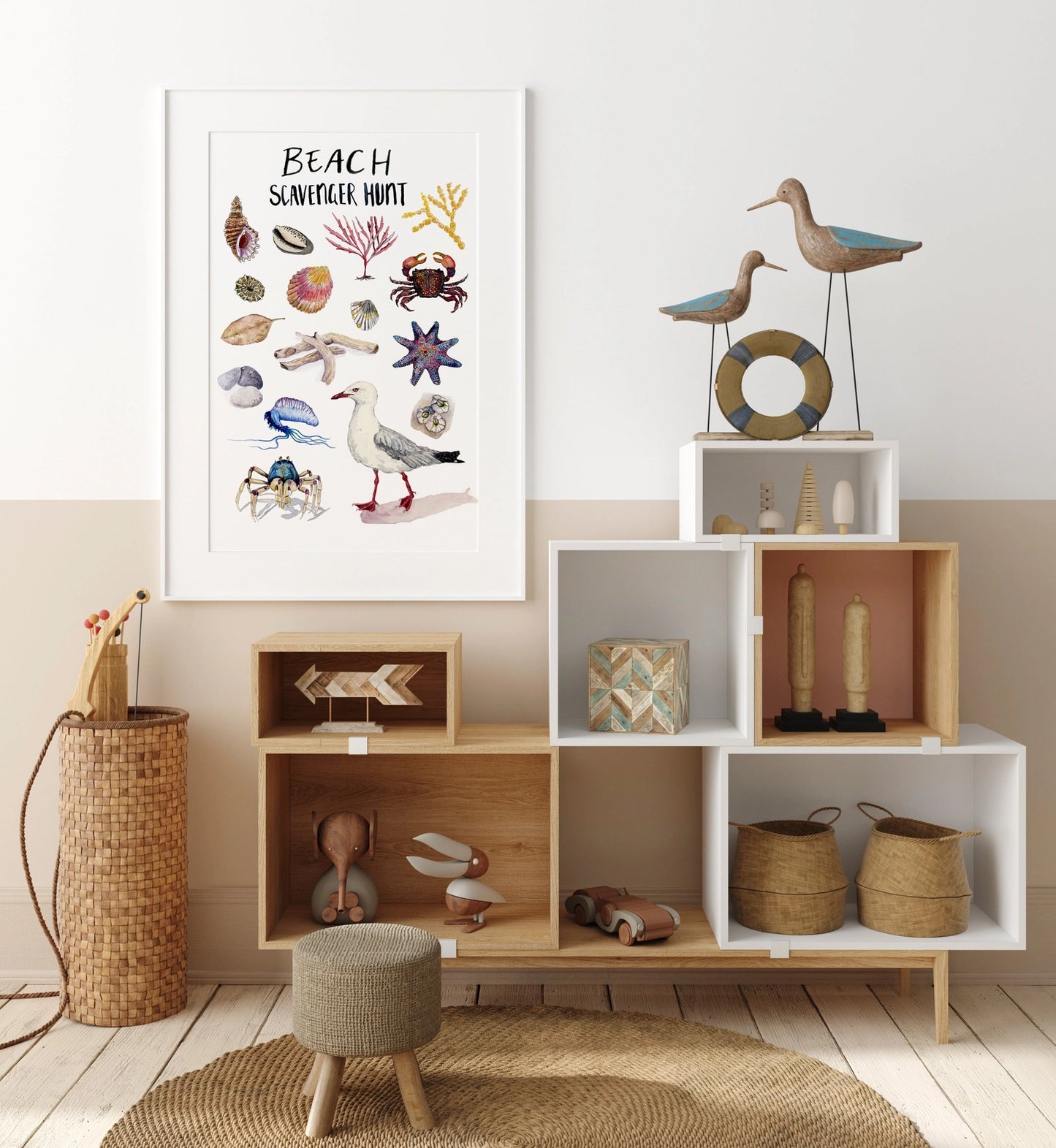 Beach Hunt Print