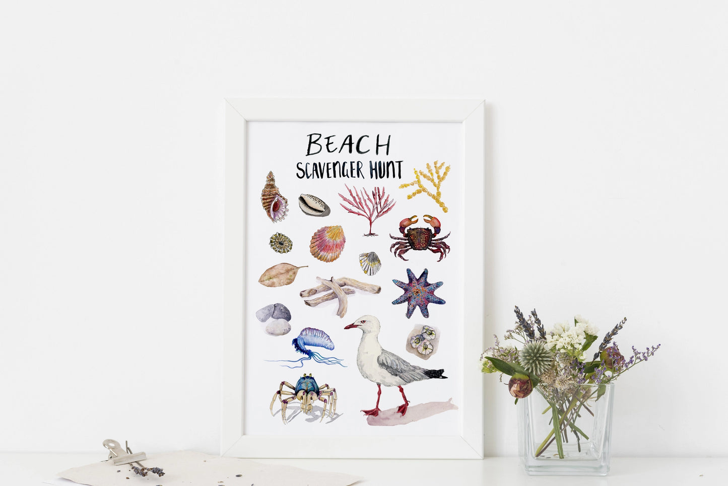 Beach Hunt Print