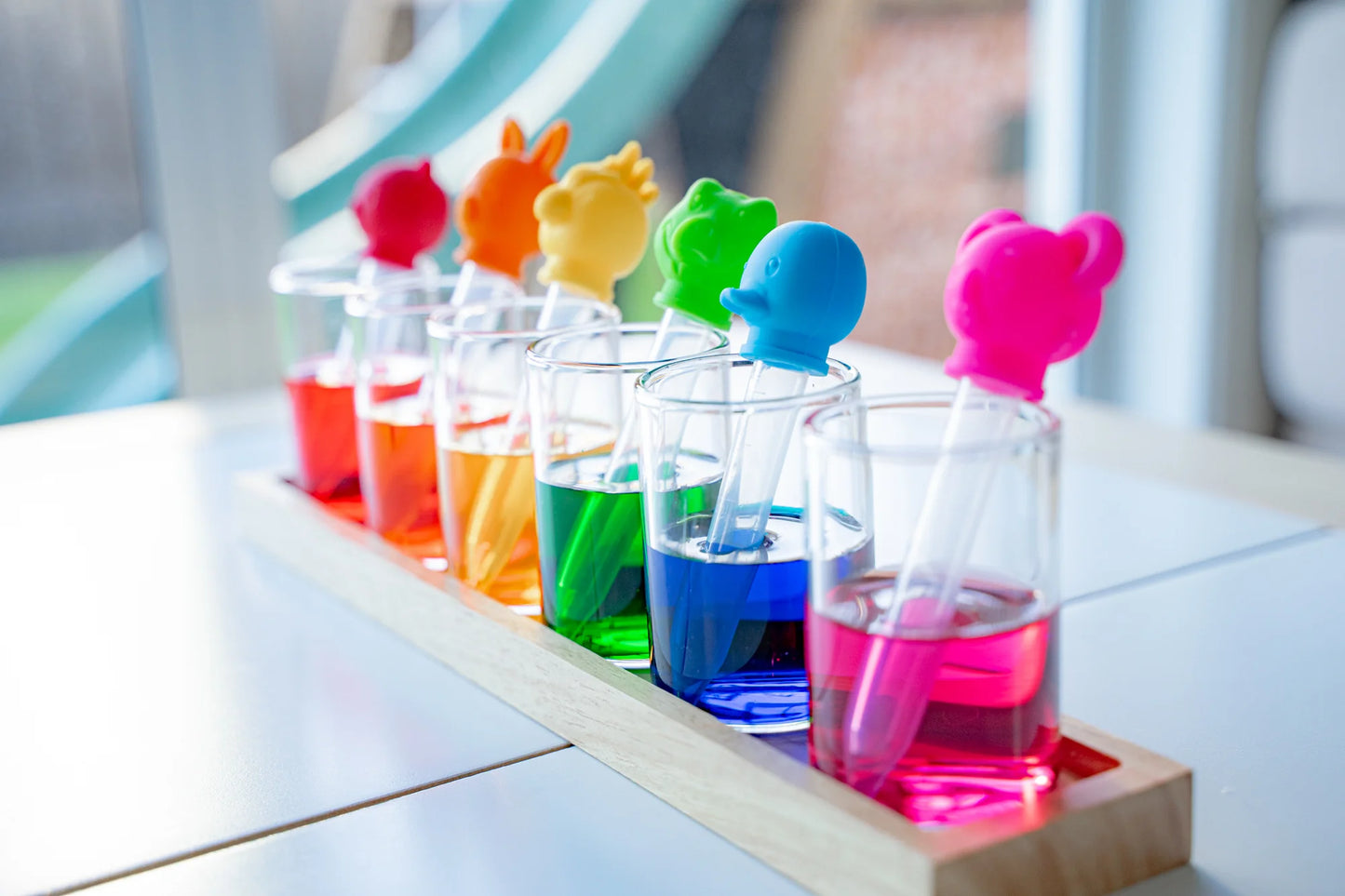 Curious Columbus Silicone Pipette Droppers – 6 Pack Fine Motor Skills Set