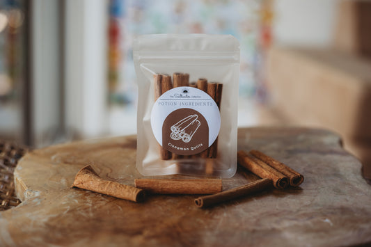 Cinnamon Quills potion ingredient with cinnamon sticks for kids sensory play, potion making and mud kitchens