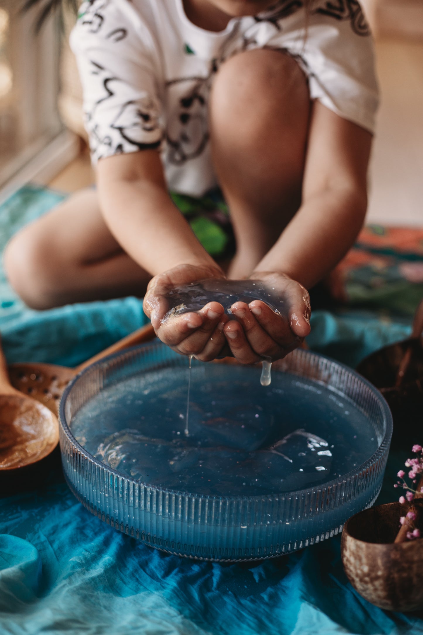 Island Lagoon - Blue Coastal Jelly Sensory Slime