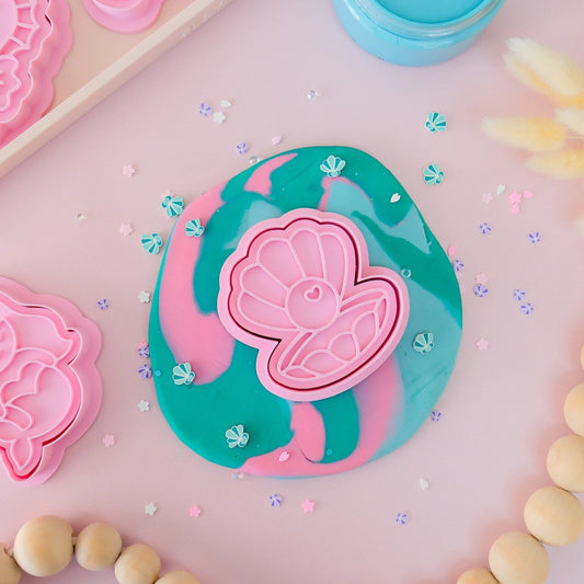 Mermaid Shell - Eco Playdough Stamp