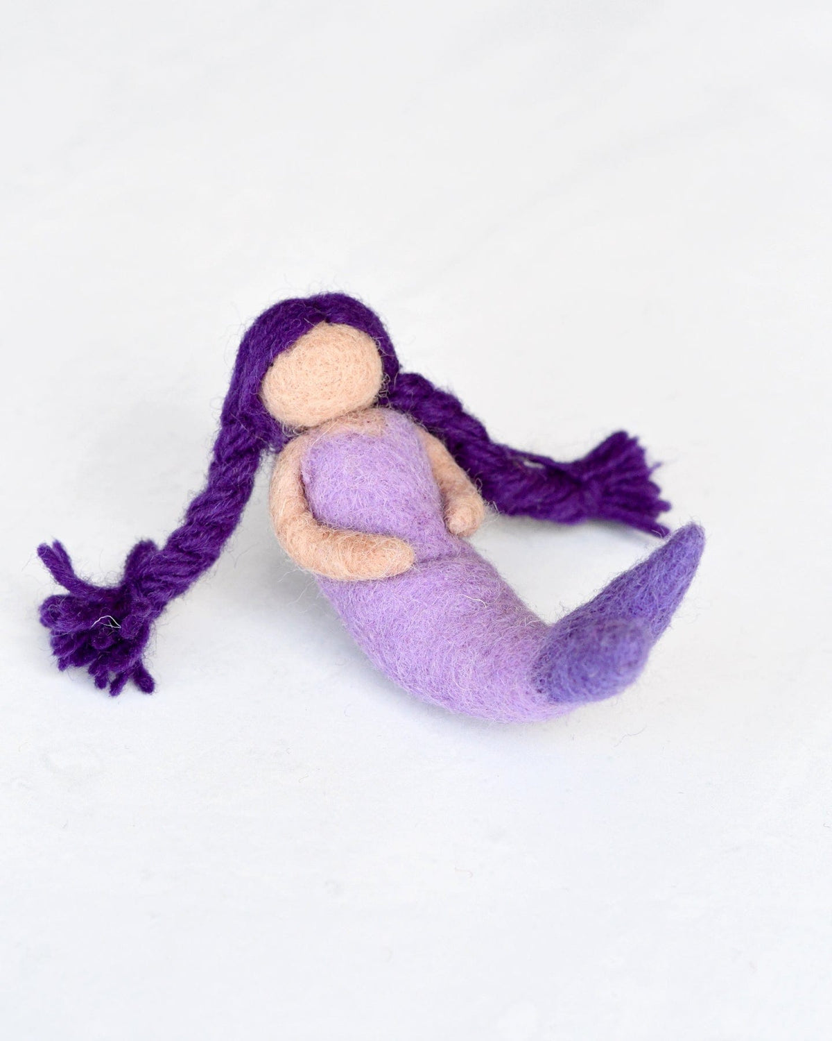 Felt Waldorf Mermaid - Purple Hair
