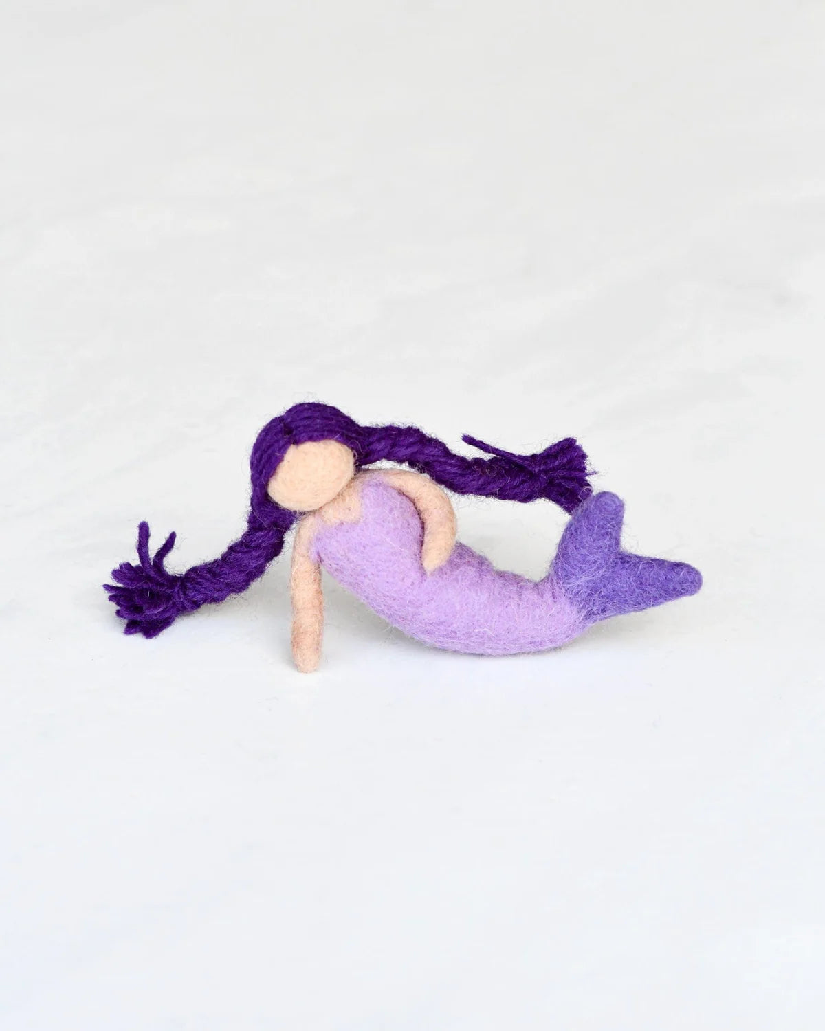 Felt Waldorf Mermaid - Purple Hair
