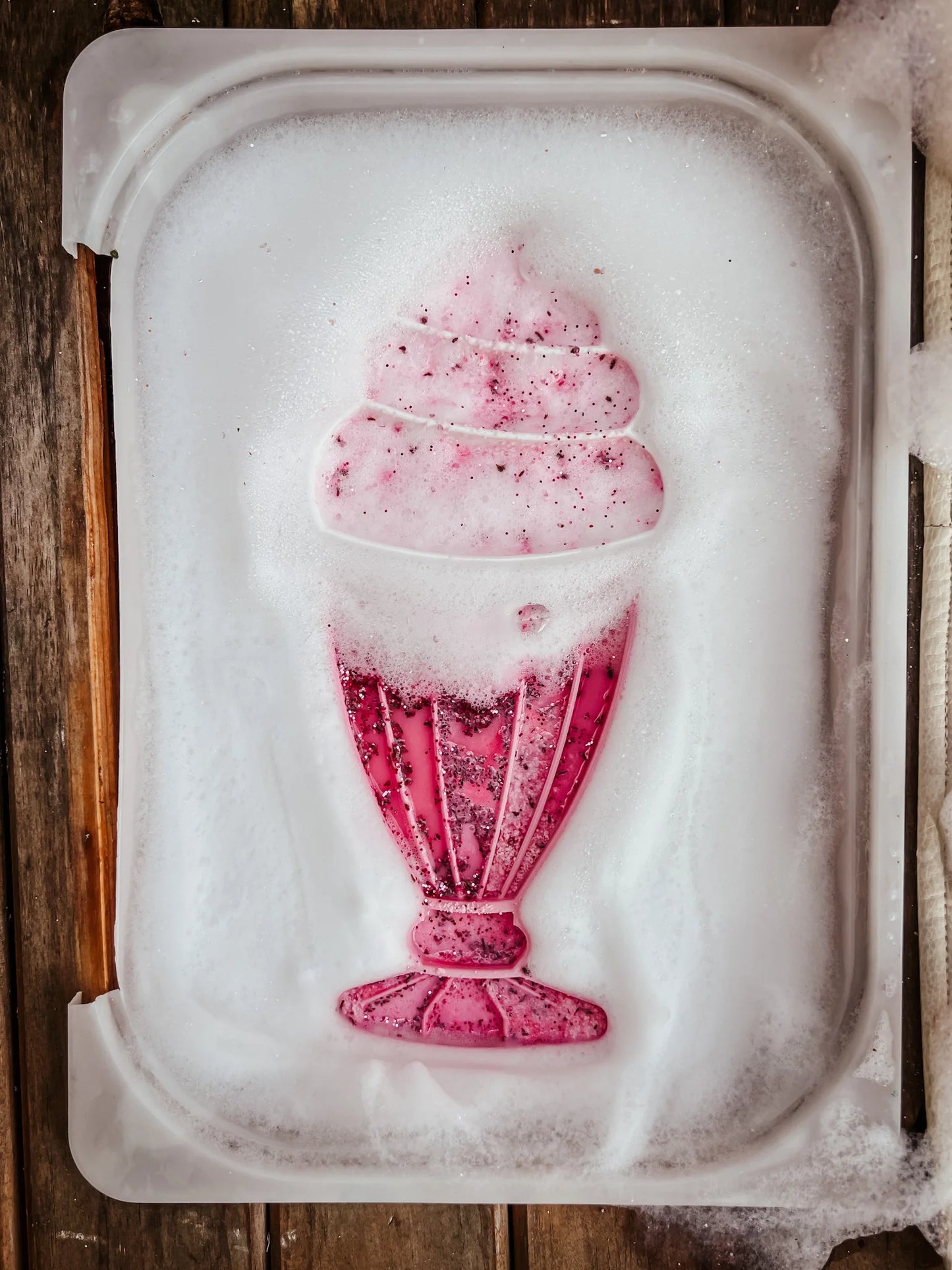 Large Sundae Cup Trinket Tray / Bioplastic Sensory Tray (2-piece)