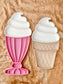 Large Sundae Cup Trinket Tray / Bioplastic Sensory Tray (2-piece)