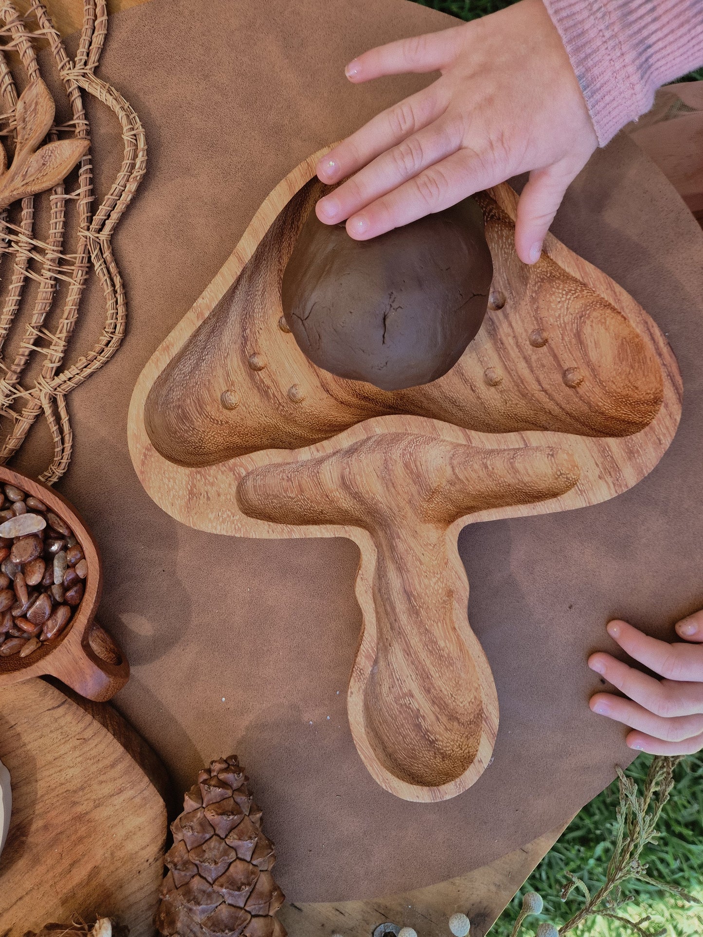 Meadow Mushroom Tray- Potion and Sensory play Tray