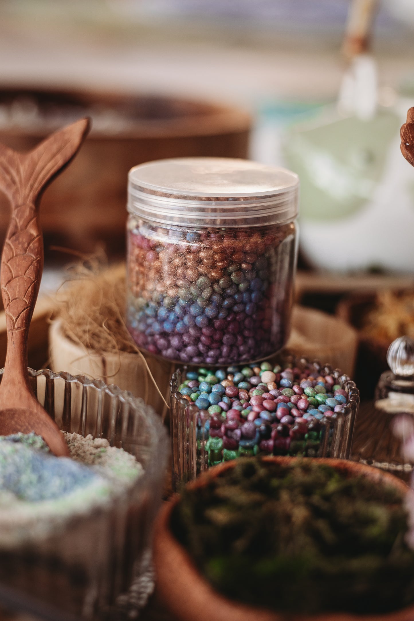 Mermaid Eggs - Rainbow Pearlescent Drops - Pearly Potion Play Ingredients