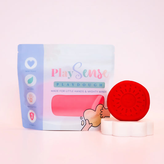 Play Sense Dough | Bright Red | Cherry Scented