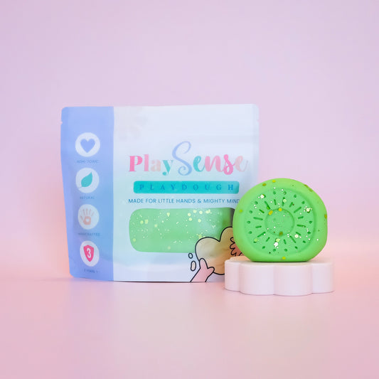 Play Sense Dough | Glitter Green | Fresh Cucumber Scented