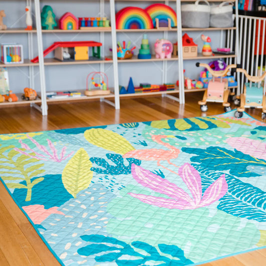 Rudie Nudie - Flamingo-A-Go-Go Picnic Rug