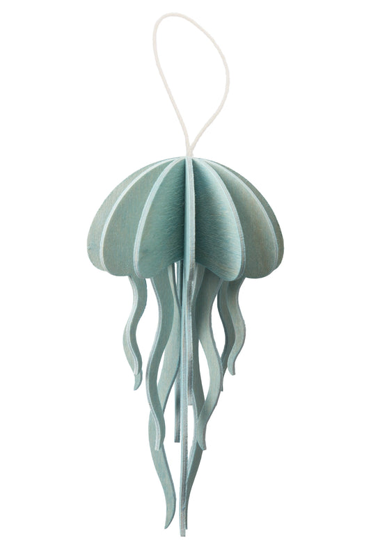 DIY Wooden Jellyfish, Light Blue